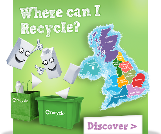 Tetra Pak Recycling map